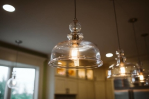 Glass pendant lights